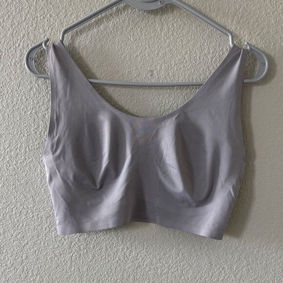 THIRDLOVE Smoothing Scoop Wireless Bra Earl Grey sz Large - Picture 2 of 5